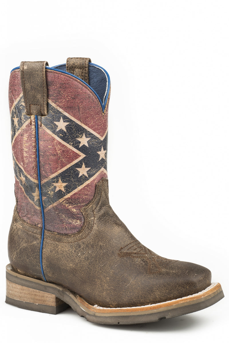 Roper Kids Rebel Flag Western Boots