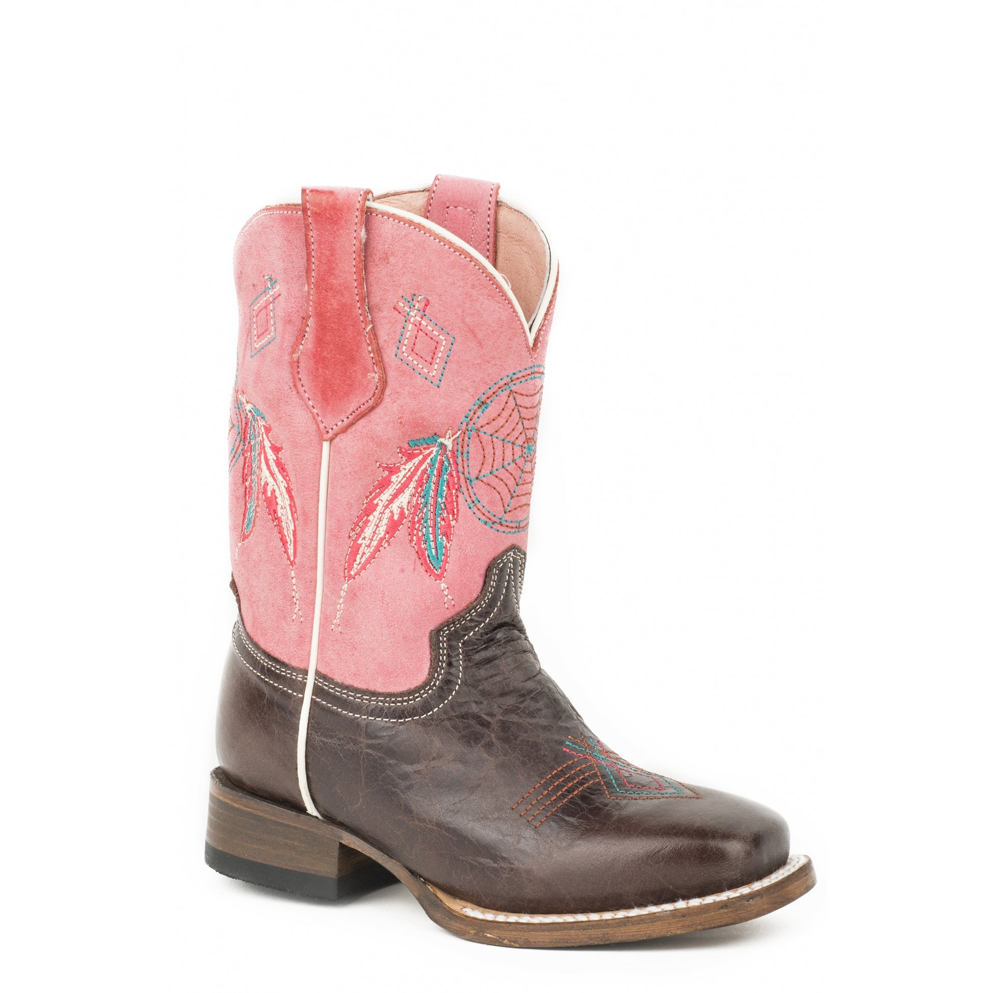 Roper Kids Dream Catcher Square Toe Fashion Boots