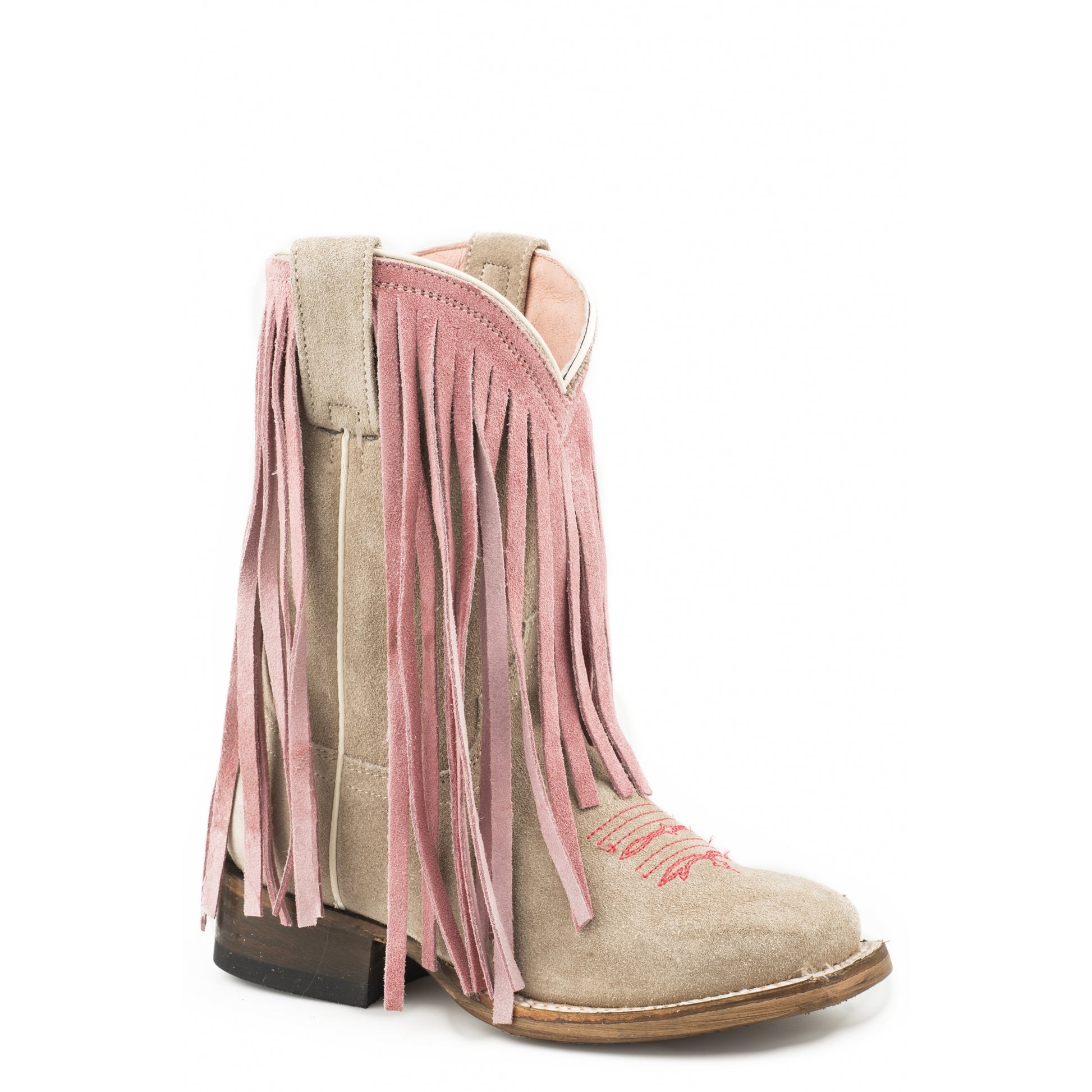 Roper Kids Fringe Square Toe Fashion Boots