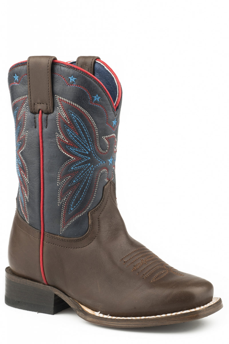 Roper Kids Eagle Square Toe Western Boots