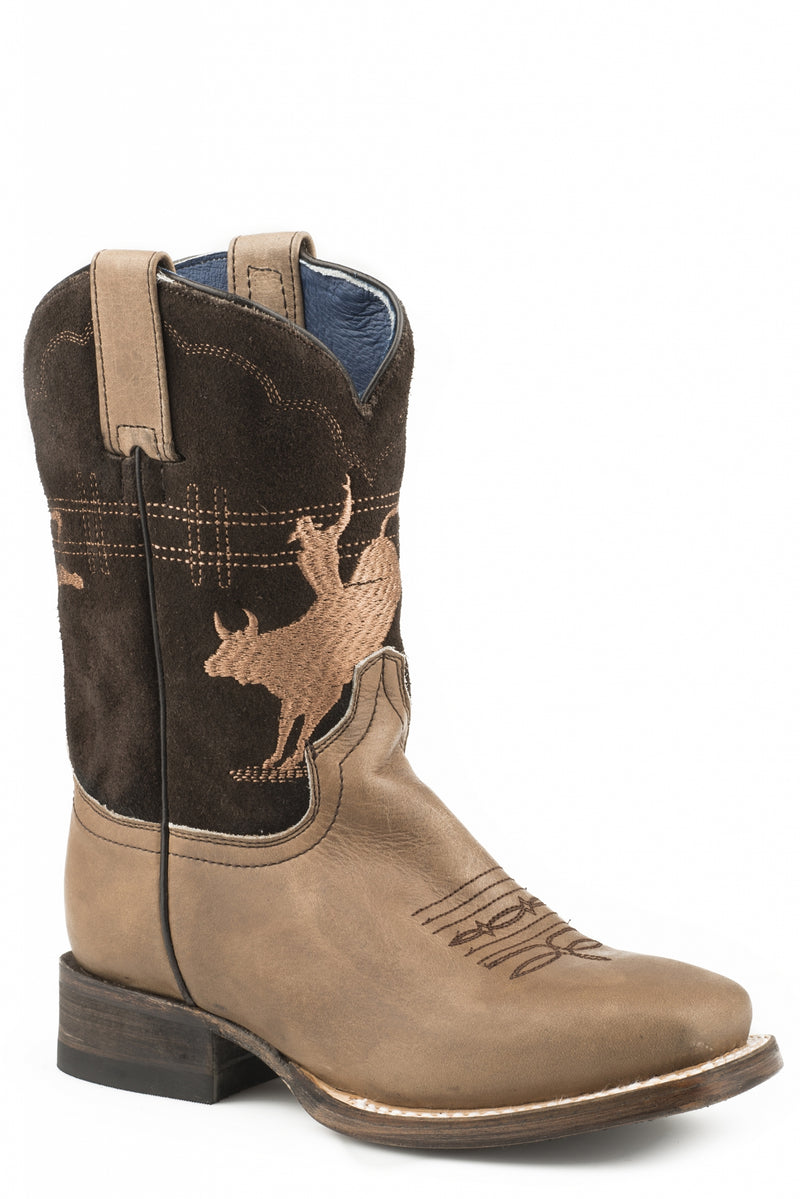 Roper Kids Bull Rider Square Toe Western Boots