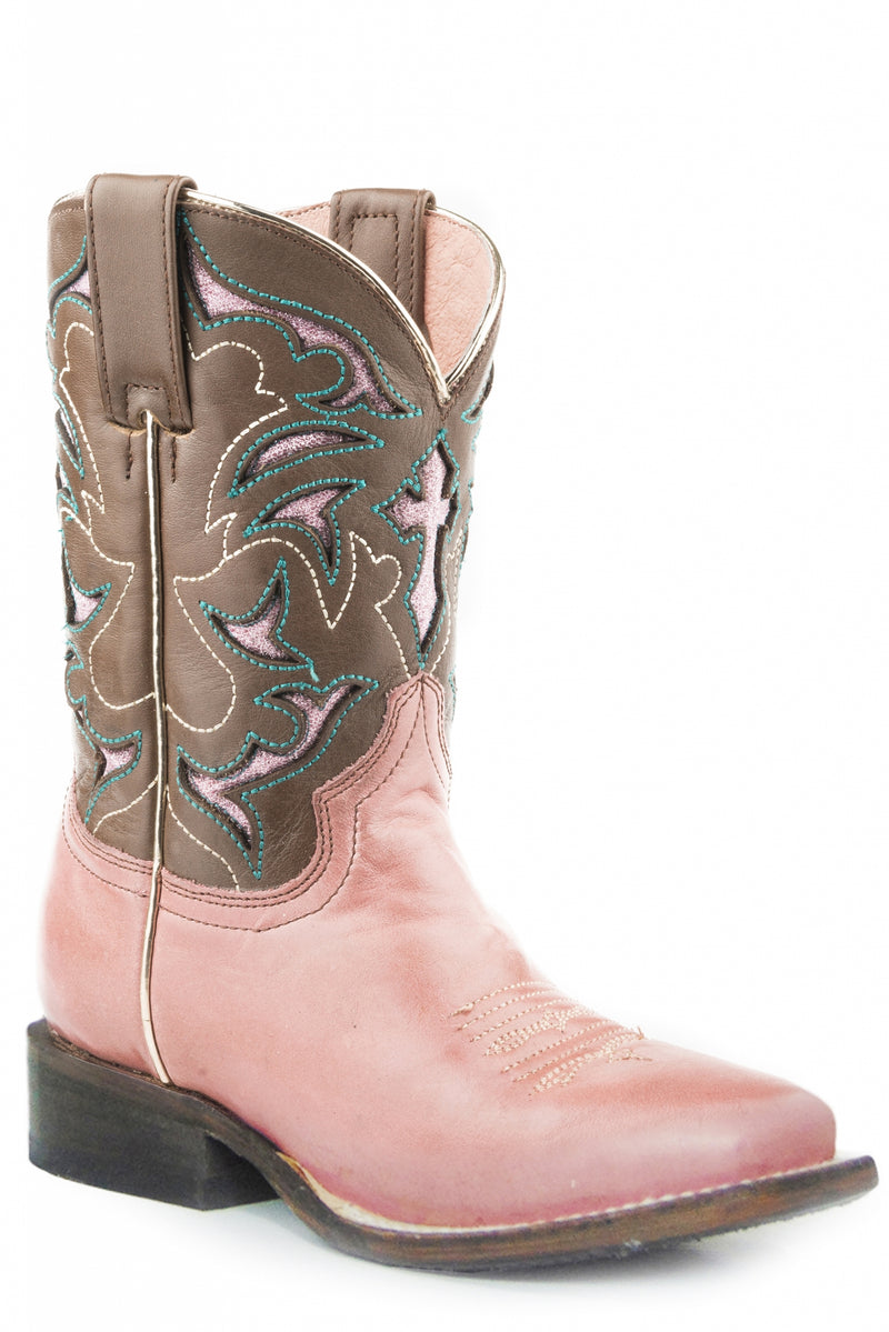 Roper Kids Trust Square Toe Fashion Boots