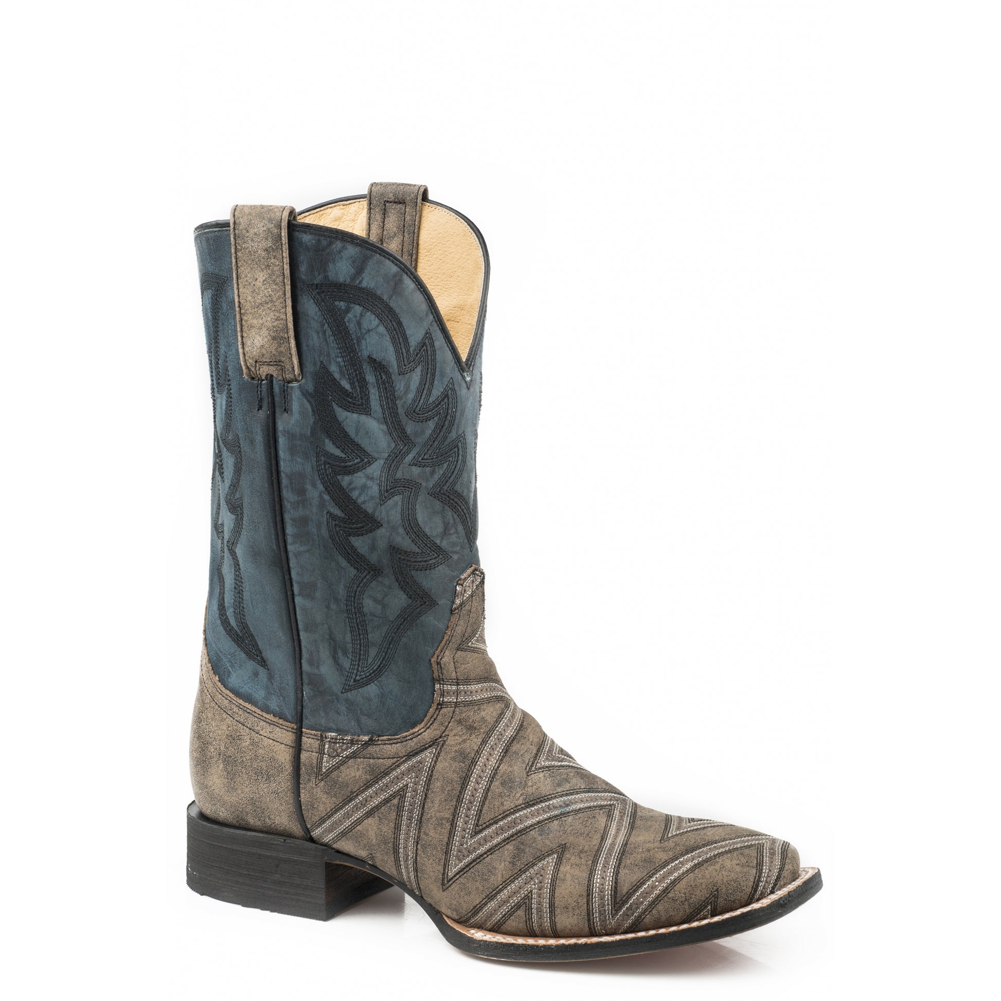 Roper Mens Ronald Square Toe Western Boots