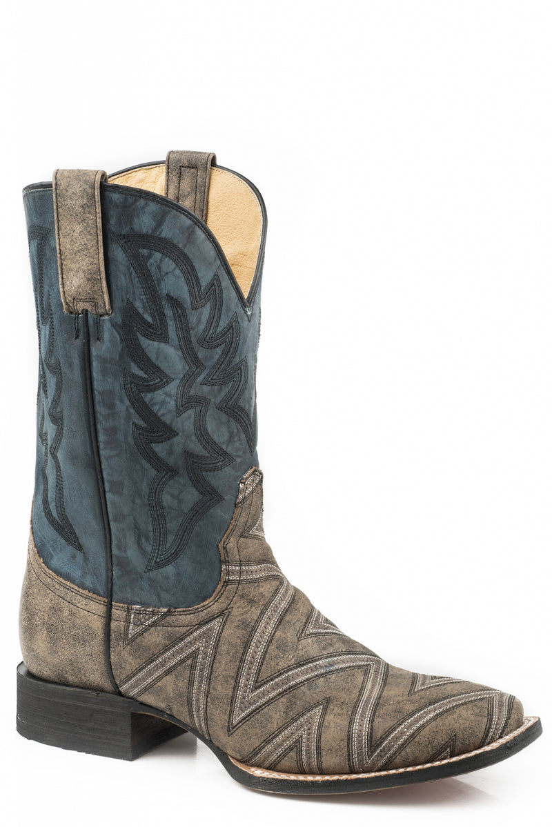 Roper Mens Ronald Square Toe Western Boots