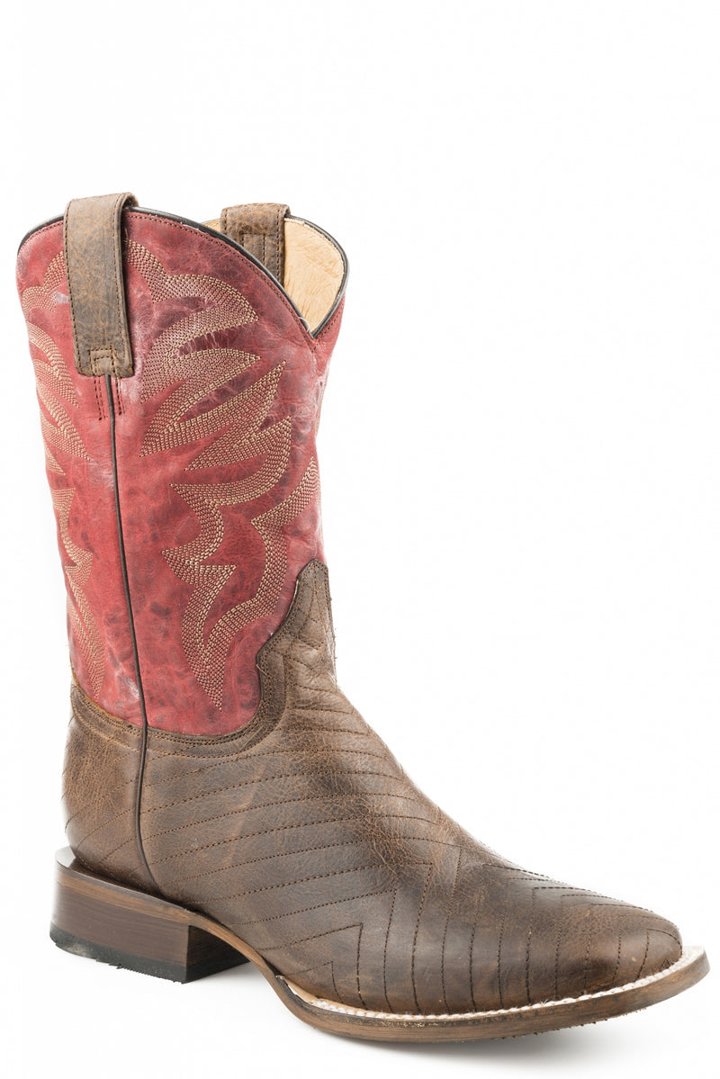 Roper Mens Carefree Square Toe Western Boots