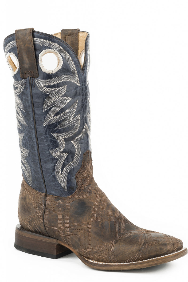 Roper Mens Garland Square Toe Western Boots