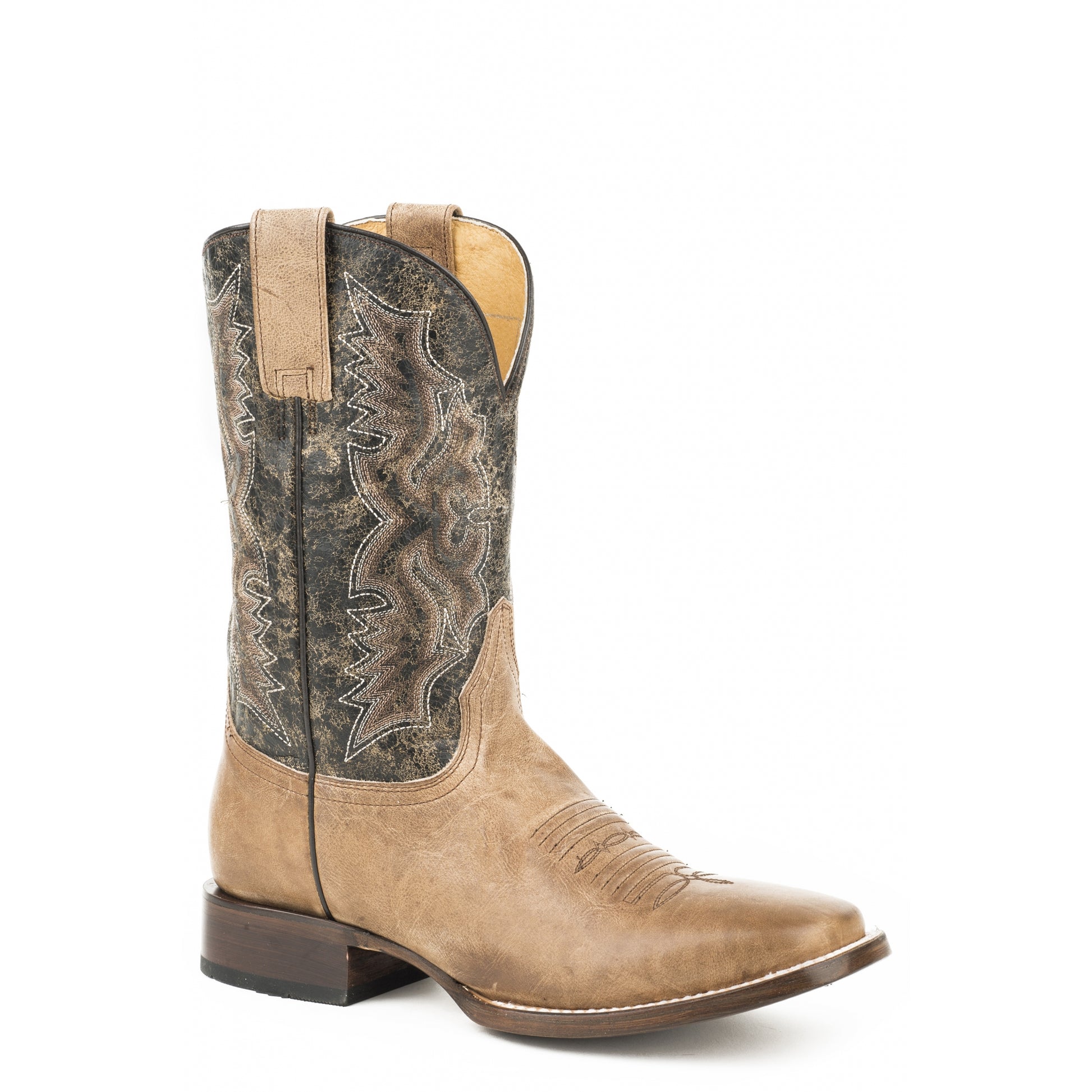Roper Mens Dado Square Toe Leather Boots