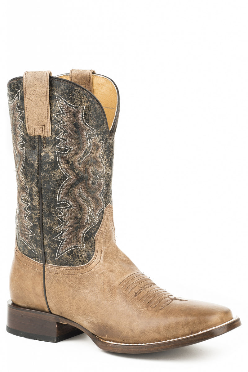 Roper Mens Dado Square Toe Leather Boots