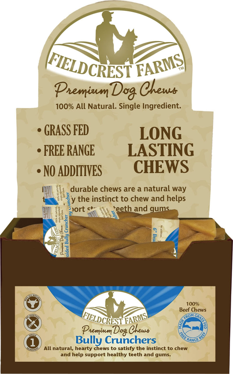 Fieldcrest Farms Bully Crunchers Braided Beef Chews
