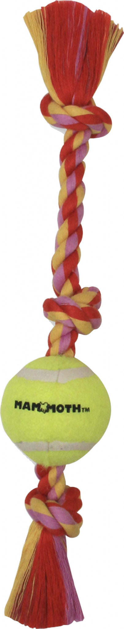 Mammoth Knot Tug with Tennis Ball