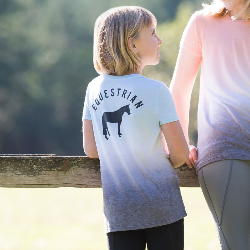 Irideon Kids Dip Dye "Equestrian" Tee Shirt