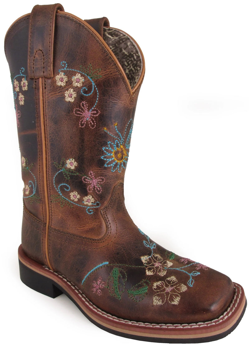 Smoky Mountain Youth Floralie Leather Western Boots