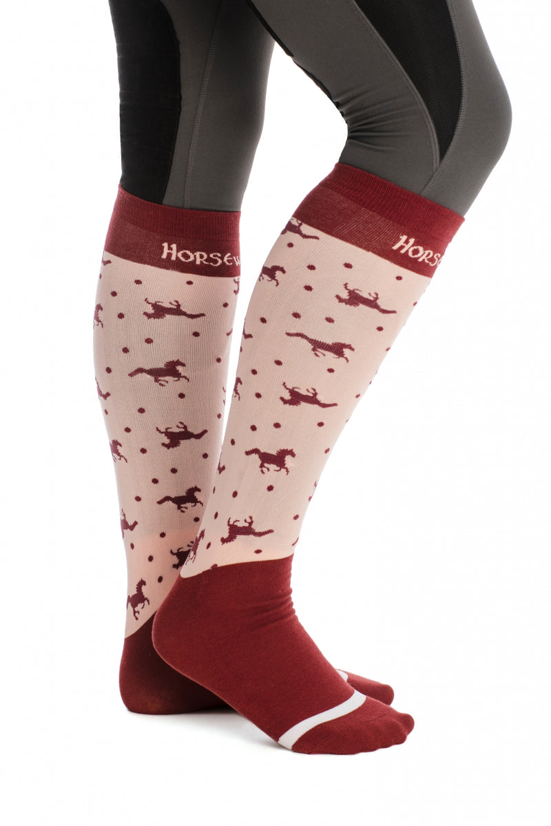 Horseware Ladies Show Socks - 2 Pack