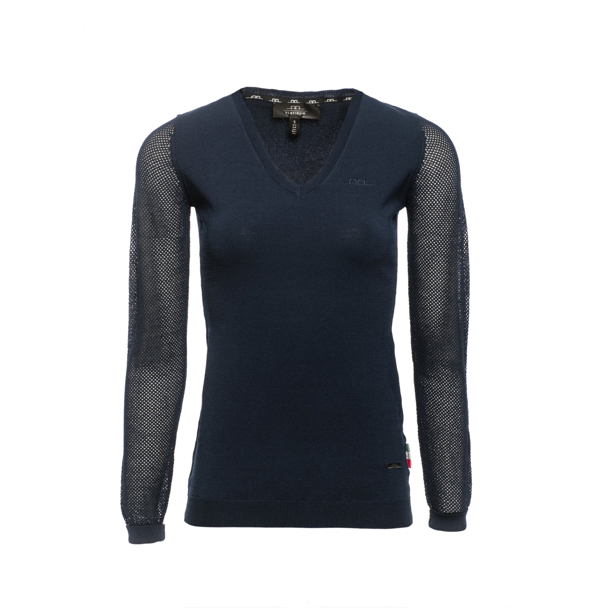 Alessandro Albanese Ladies Sweater with Perforated Sleeves