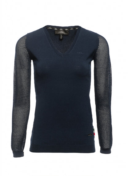 Alessandro Albanese Ladies Sweater with Perforated Sleeves