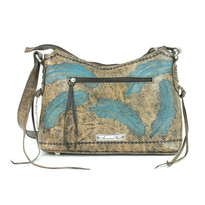 American West Sacred Bird Zip Top Shoulder Bag