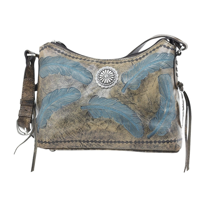 American West Sacred Bird Zip Top Shoulder Bag