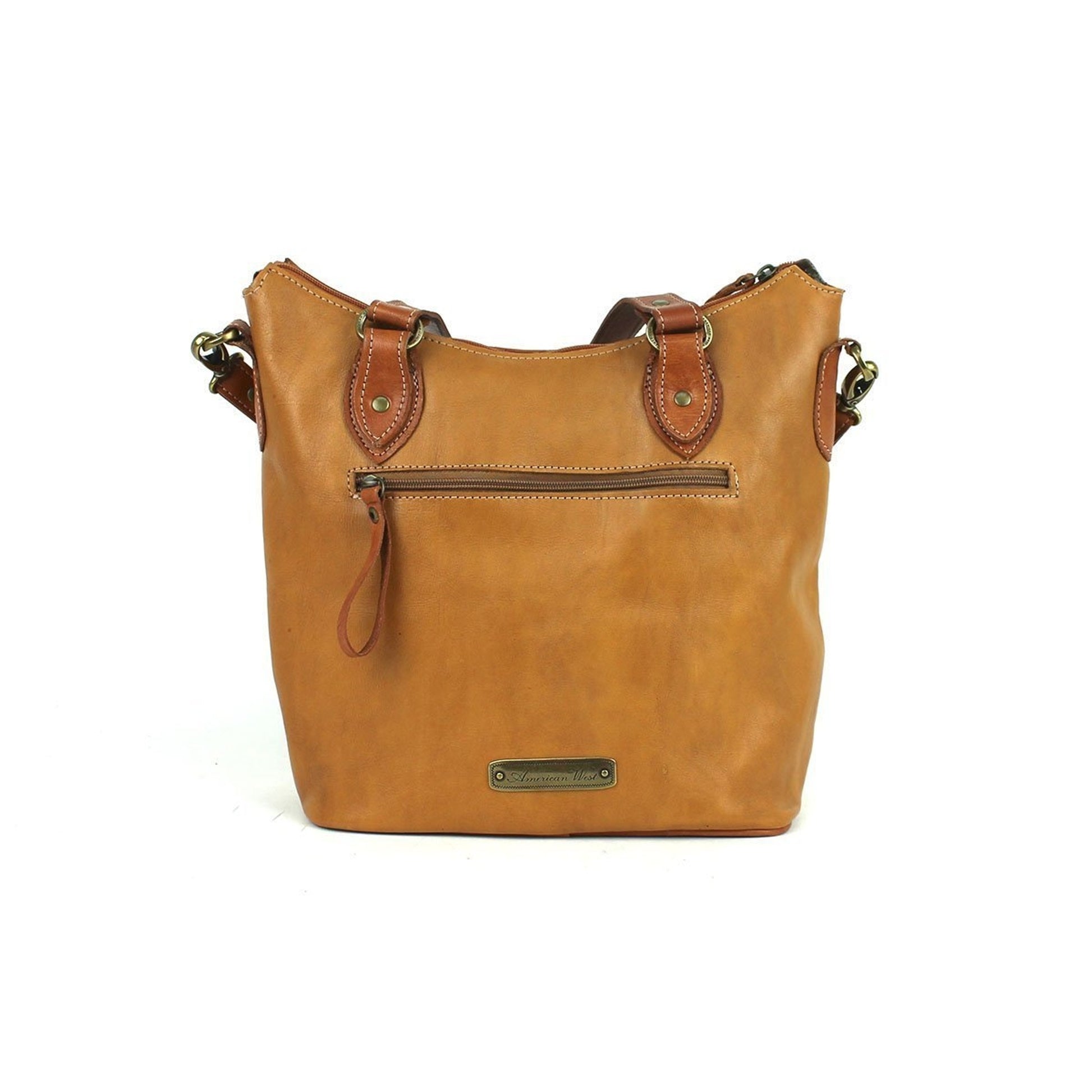 American West Texas Rose Large Zip Top Bucket Tote