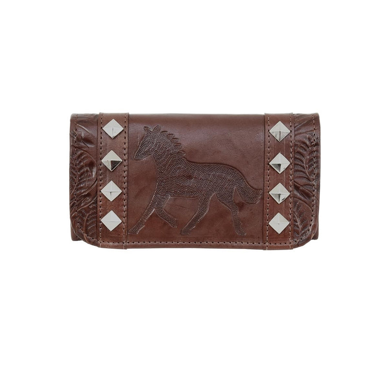 American West Ladies Hitchin Post Tri-Fold Wallet