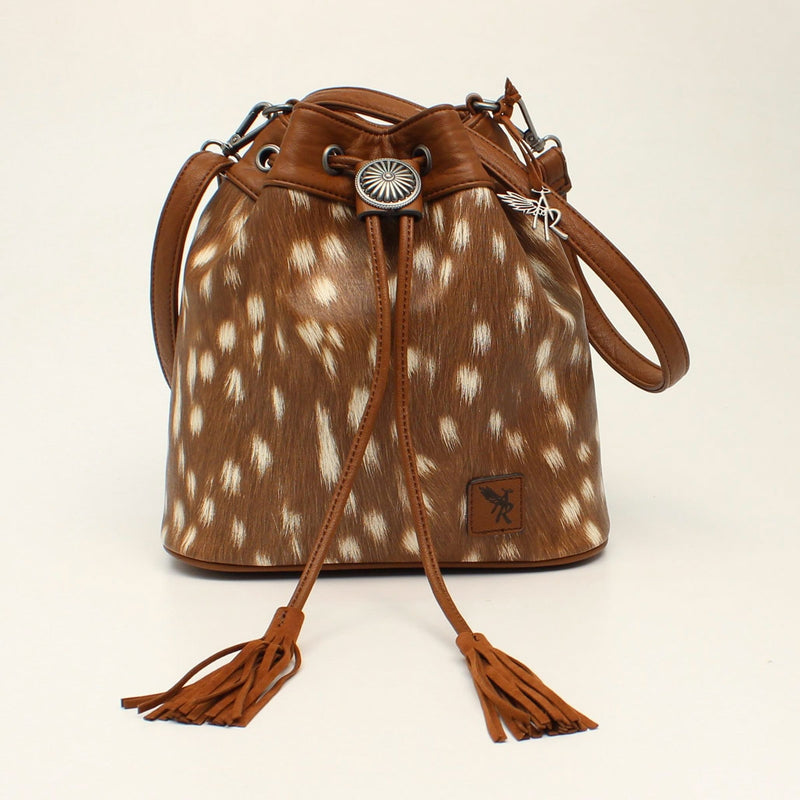Angel Ranch Ladies Deer Print Concealed Carry Bucket Bag