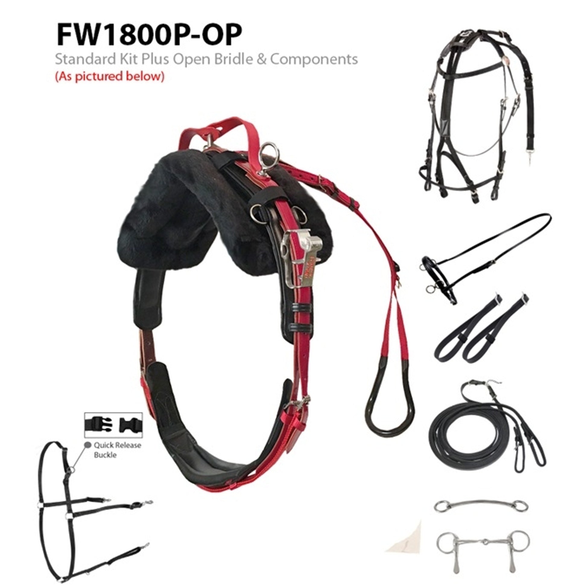 Feather-Weight Pony Synthetic Standard Race Harness