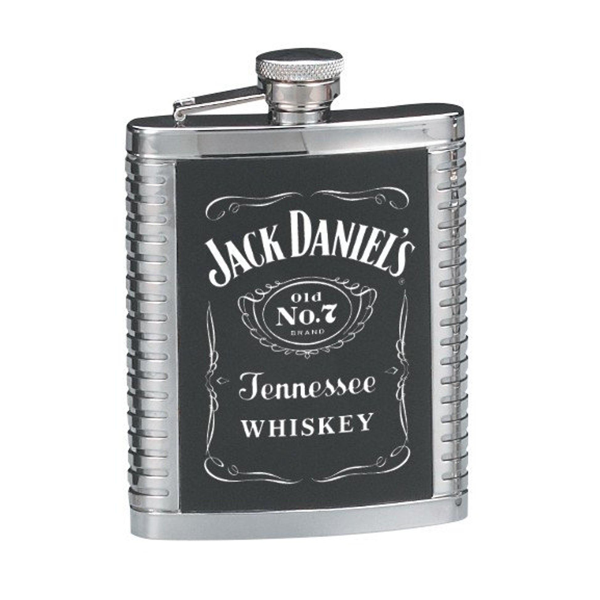 Jack Daniel's Bottle Label Stainless Steel Flask