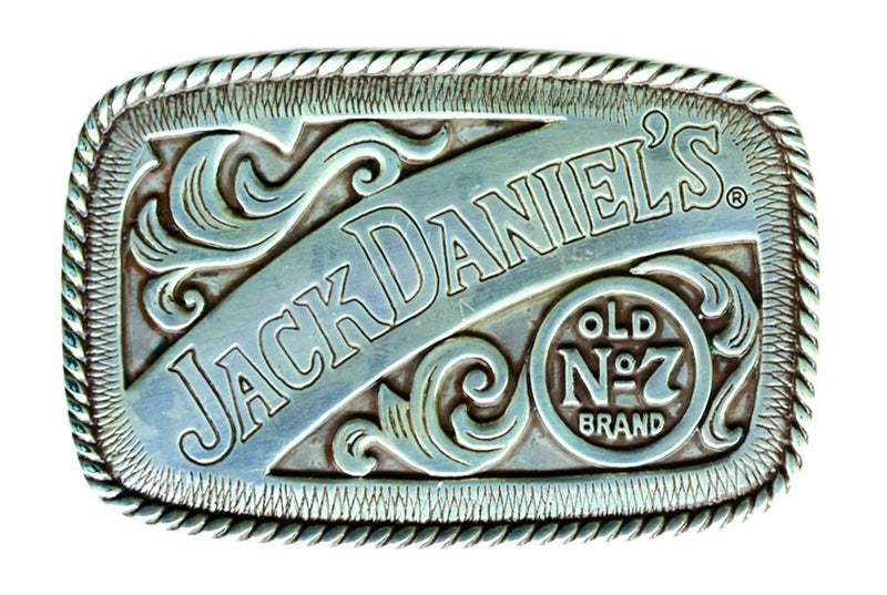Jack Daniel's Rectangle Old No.7 Western Buckle