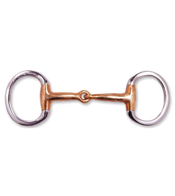 Jacks Eggbutt Copper Snaffle Bit