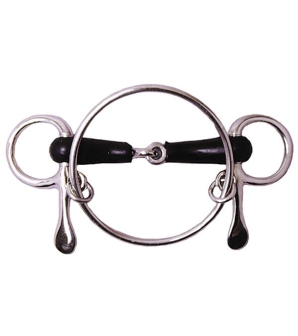Jacks Dexter Half Cheek Rubber Racing Bit