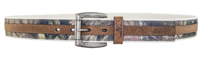 Mossy Oak Heavy Canvas & Leather Belt