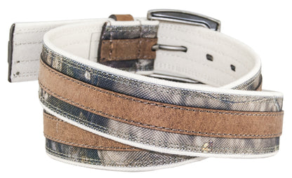 Mossy Oak Heavy Canvas & Leather Belt