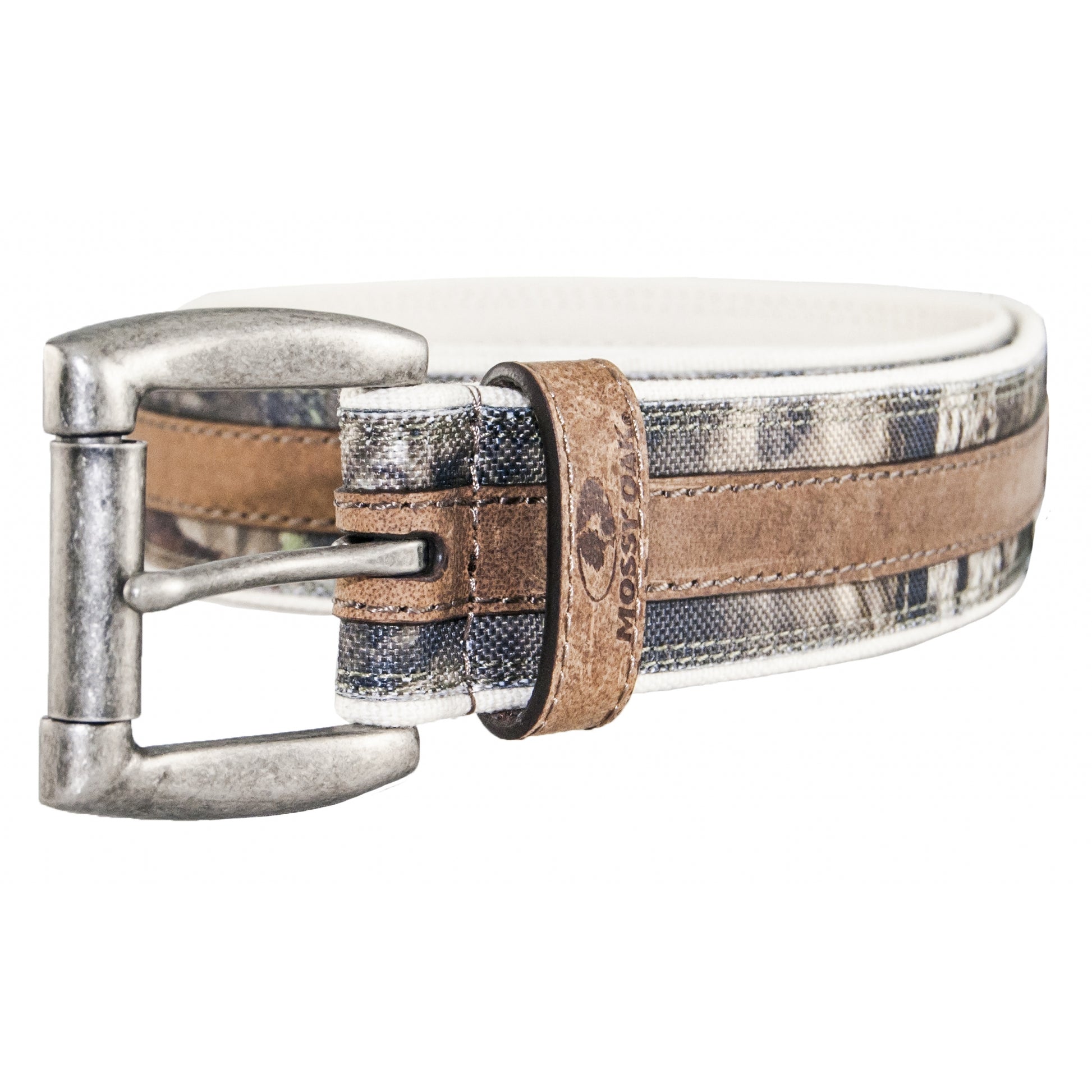 Mossy Oak Heavy Canvas & Leather Belt