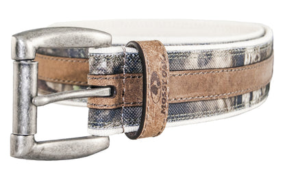 Mossy Oak Heavy Canvas & Leather Belt