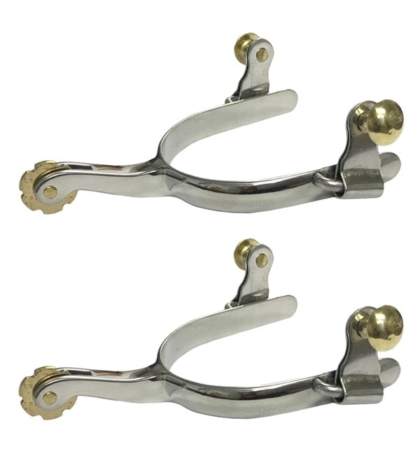 Jacks Roper Spurs with 3/8" Smooth Band - Sold in Pairs