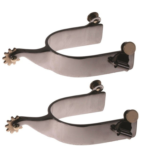 Jacks Mens Roping Spurs with Smooth Band