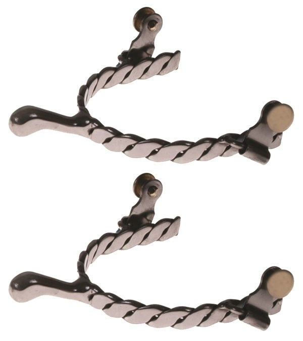 Jacks Twisted Knob End Spurs #115 - Sold in Pairs