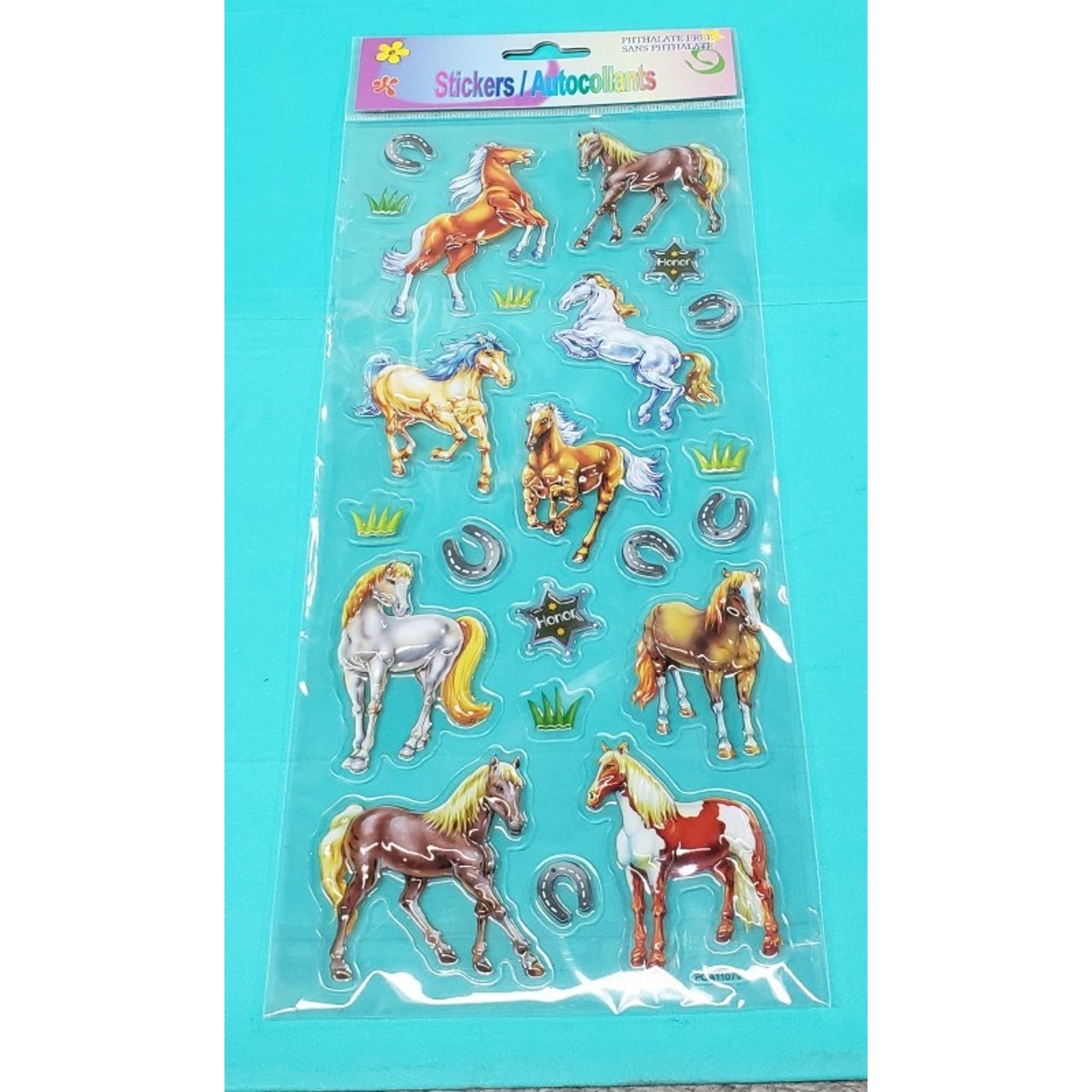AWST Assorted 3-D Horse Stickers