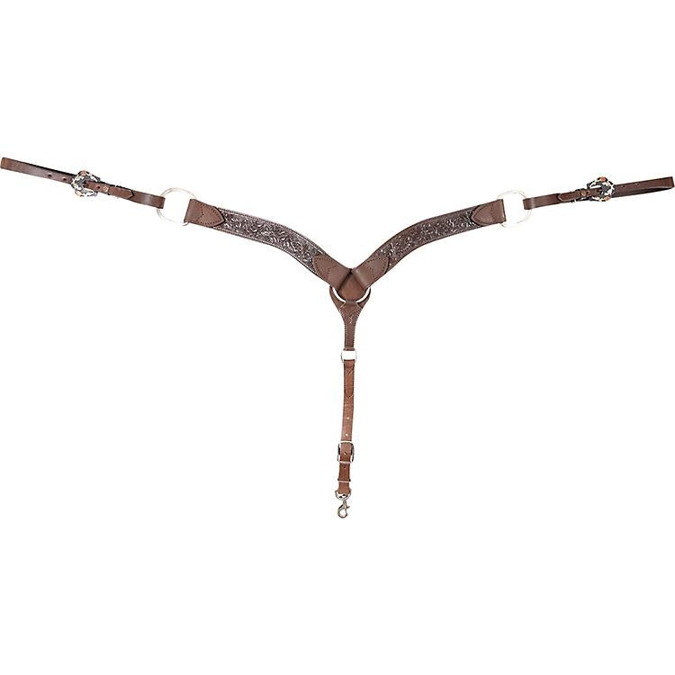 Cashel Guns & Roses Tooled Breast Collar