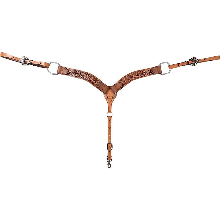 Cashel Guns & Roses Tooled Breast Collar