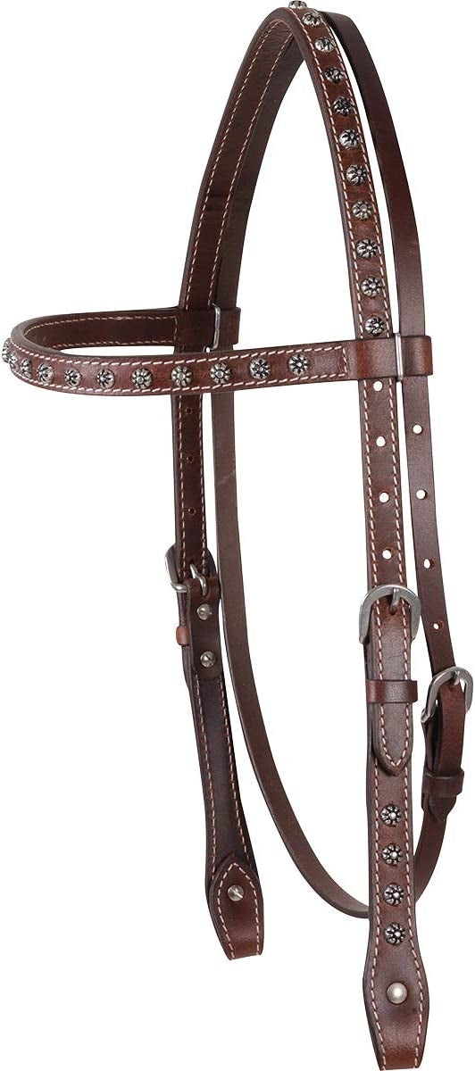 Cashel Browband Headstall with Antique Dots