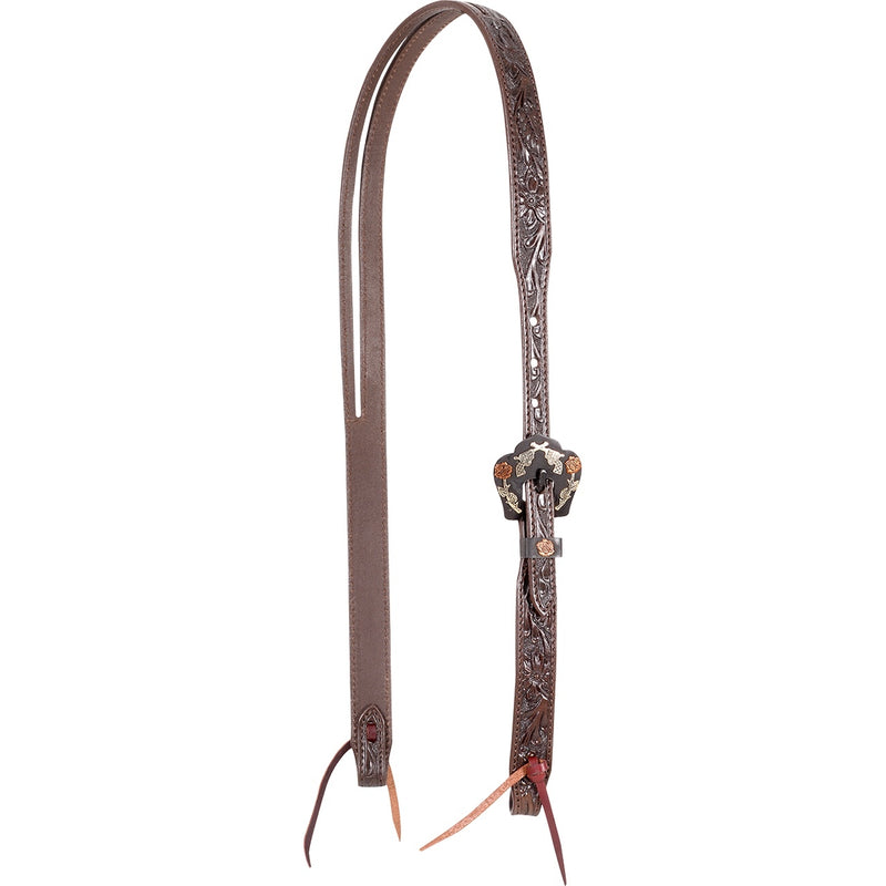 Cashel Split Ear Guns & Roses Tooled Headstall