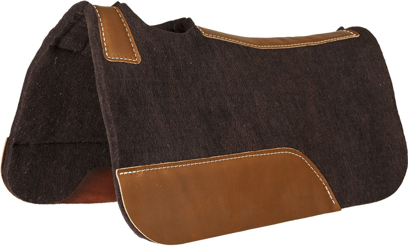 Mustang Contoured Felt Pony Pad with Top Grain Wear Leathers