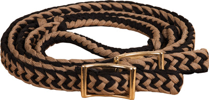 Mustang Braided Barrel Rein with Knots