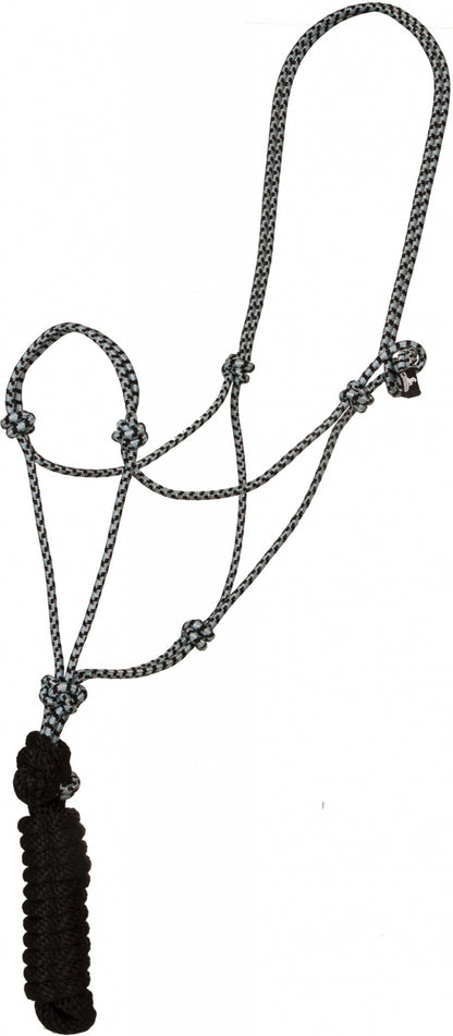 Mustang Economy Mountain Rope Halter and Lead