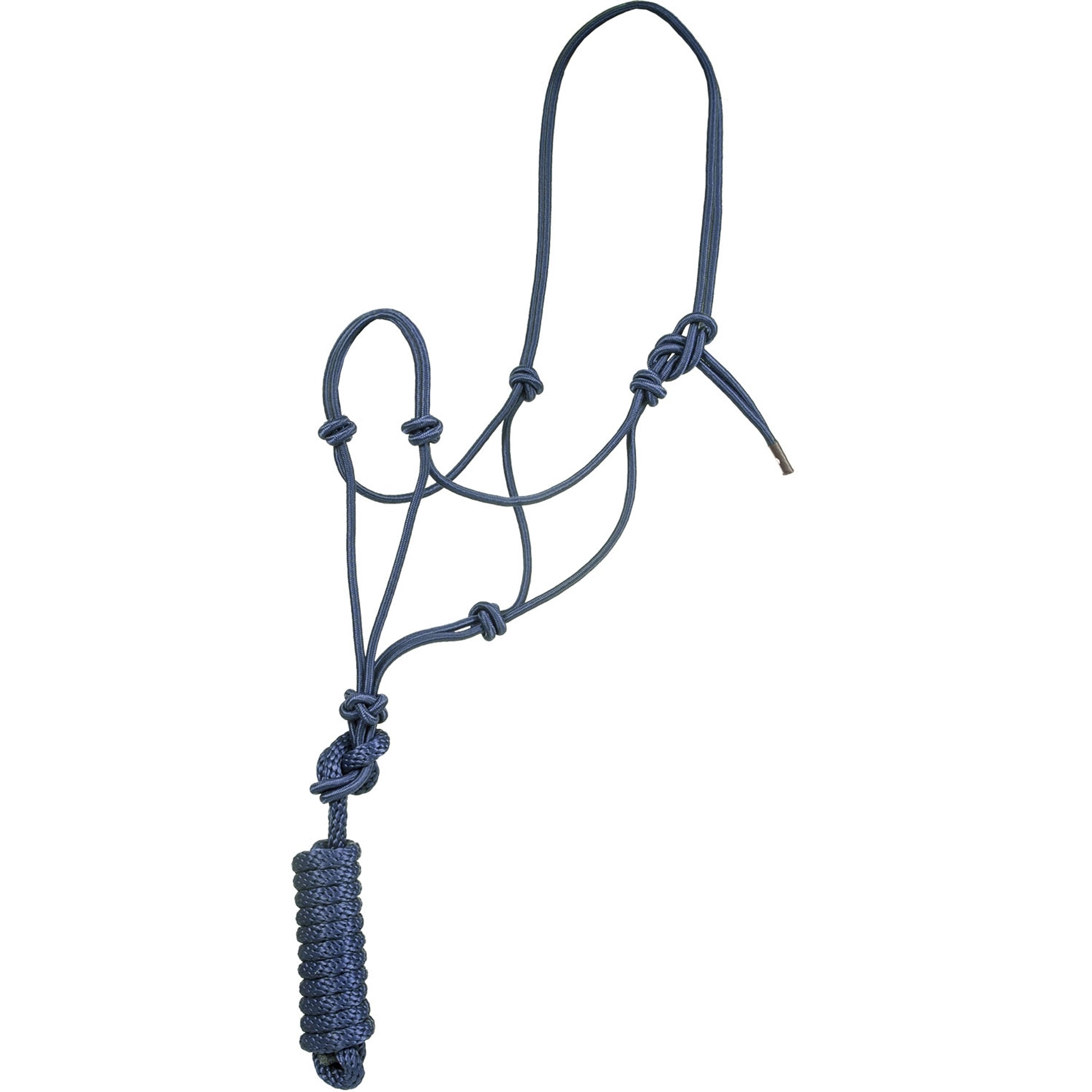 Mustang Economy Mountain Rope Halter and Lead