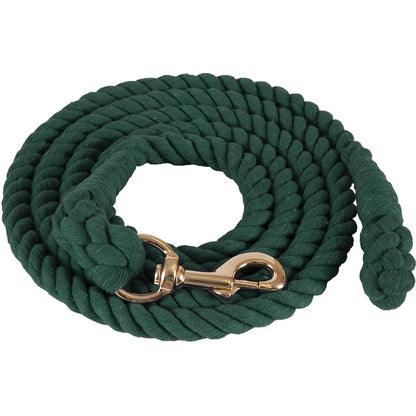 Mustang Cotton Lead Rope with Brass Plated 1-1/8" Bolt Snap