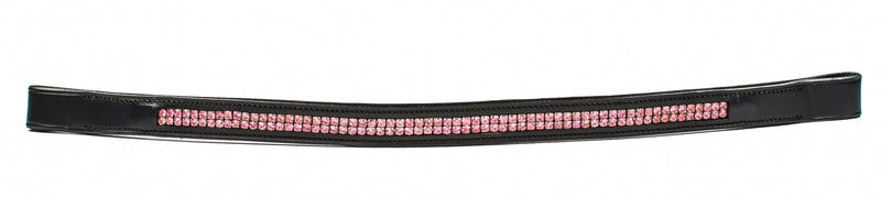 HK Americana Double Row Pink Crystal Browband