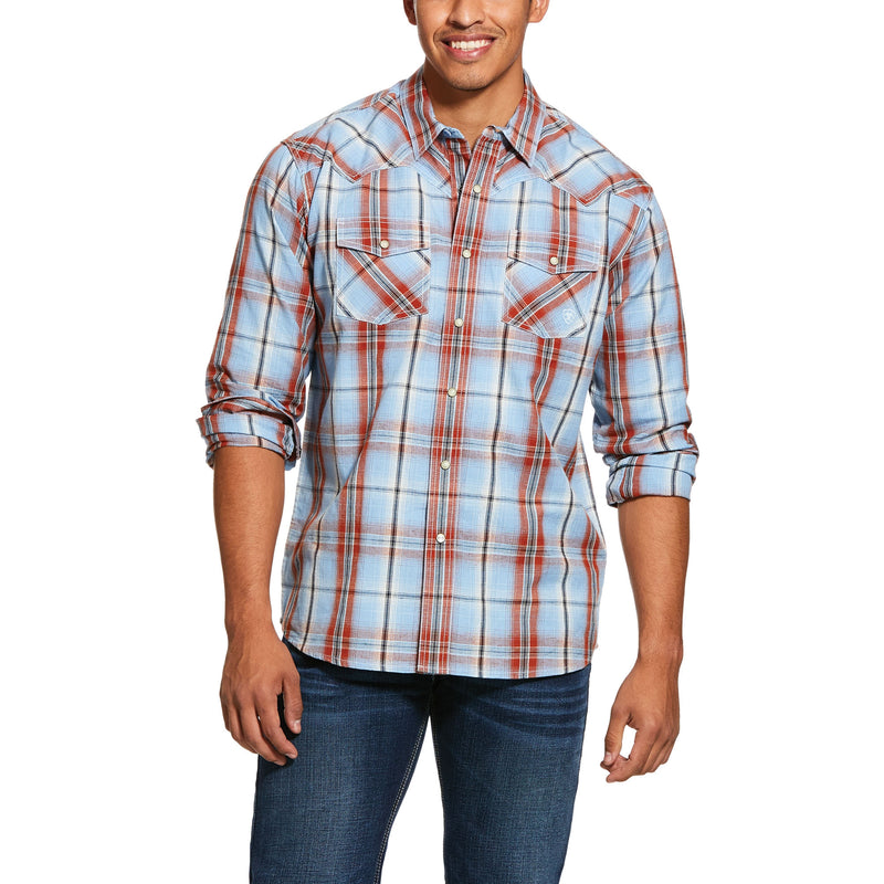 Ariat Mens Jensen Retro Fit Snap Long Sleeve Shirt
