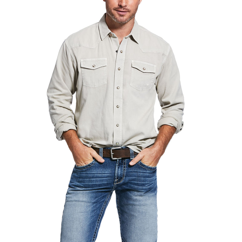 Ariat Mens Jurlington Retro Fit Long Sleeve Snap Shirt
