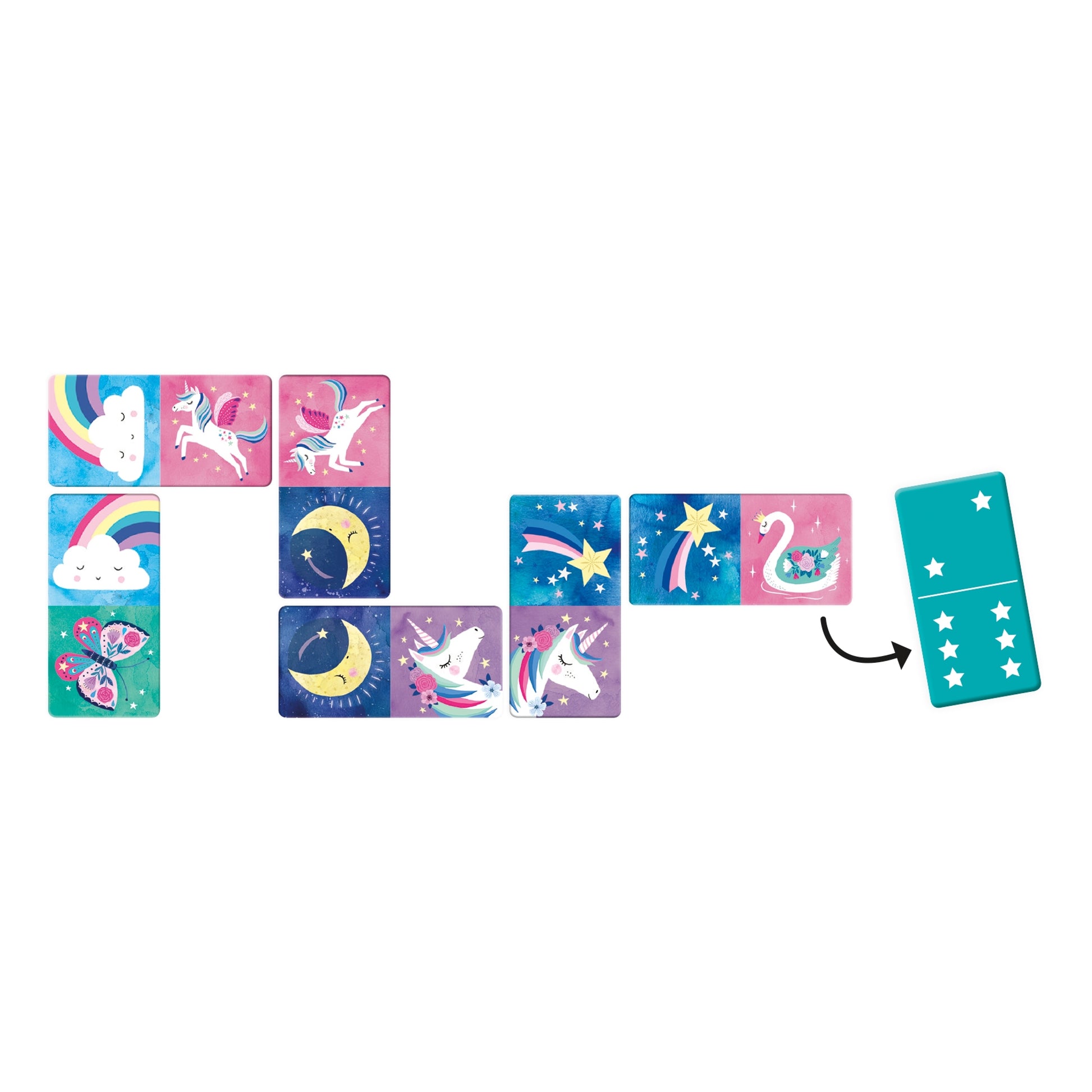 Kelley Unicorn Dominoes